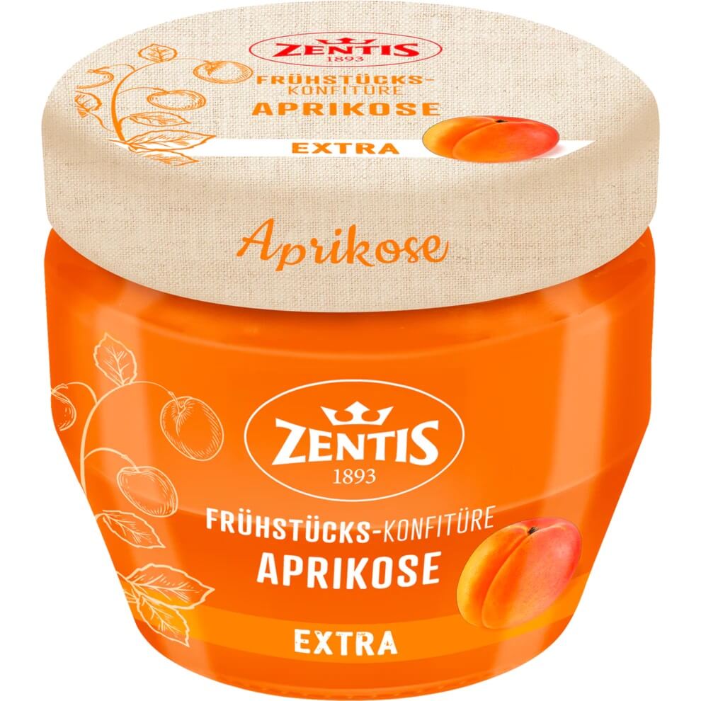 Zentis Apricot jam, finely drained 230G