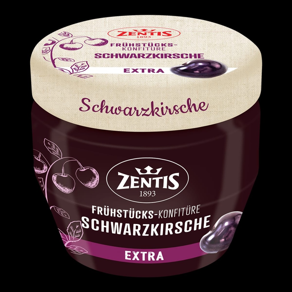 Confiture Zentis Cerise finement égouttés 230gr