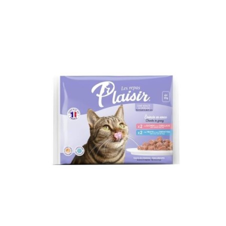 PACK POCHON Cat 4x85Gr SAUMON & TROUT 