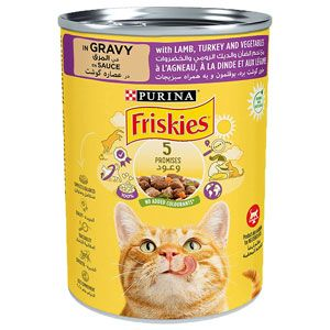 Friskies Chat Sauce Agneau,Dinde,Légumes 400g