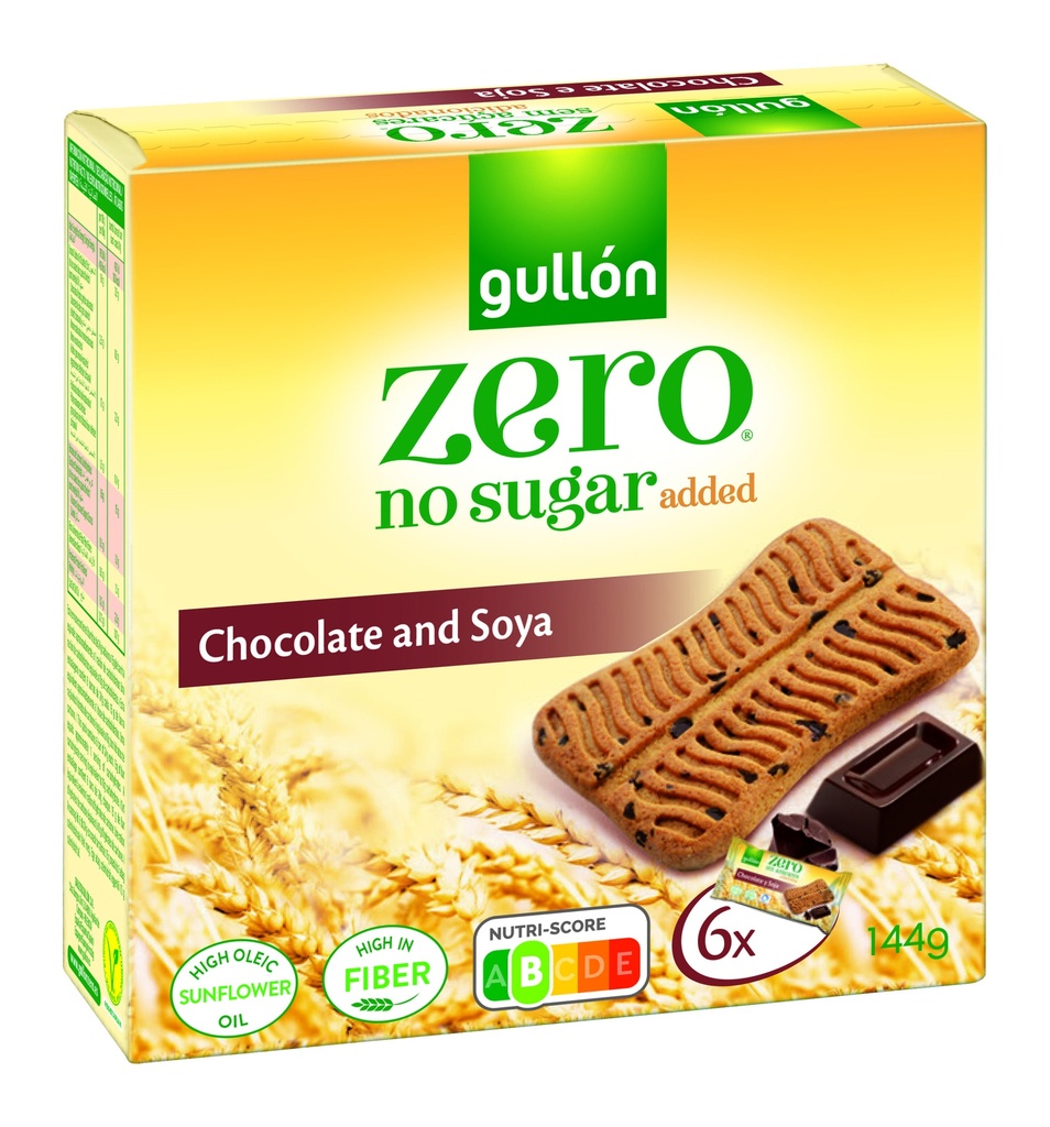 Gullon Sugar Free | snack soya chocolate diet nature 144g