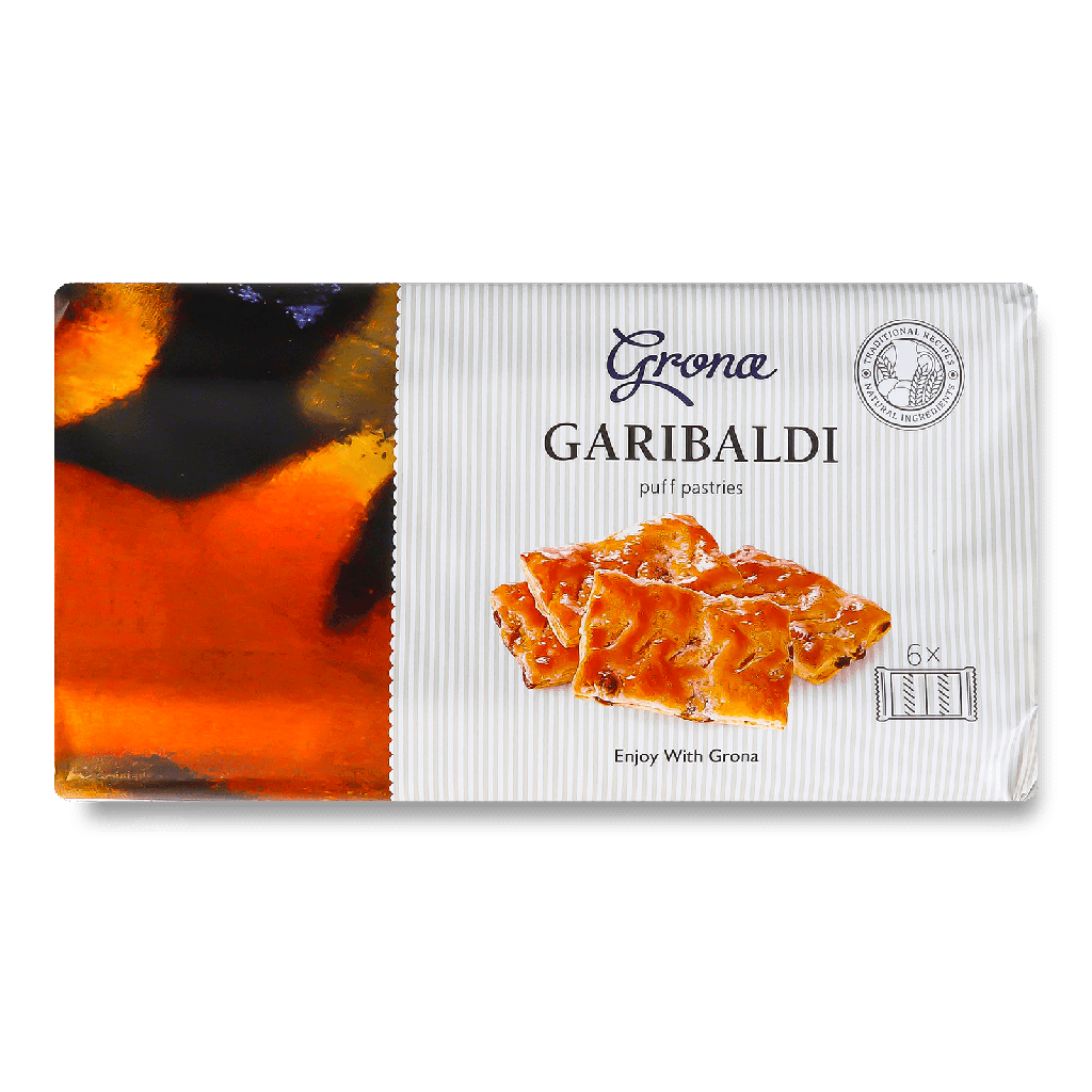 Grona Garibaldi Biscuits feuilletés 354g