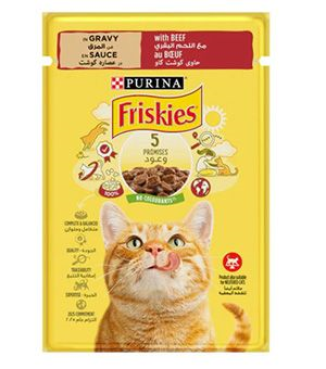 Friskies Cat Sauce Beef 85g