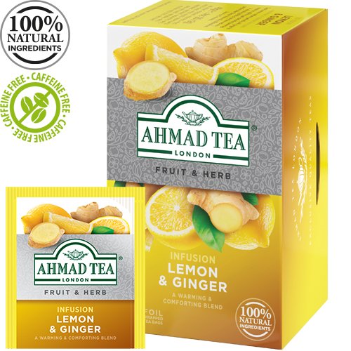 Ahmad Tea Lemon Ginger 20 bags 