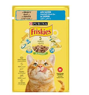 Friskies Cat Sauce Salmon 85g