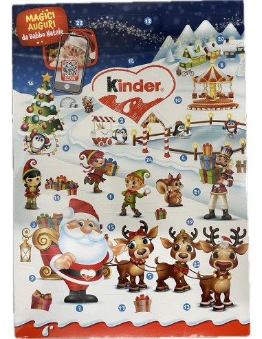 Calendrier de l'Avent Kinder 24 pièces 