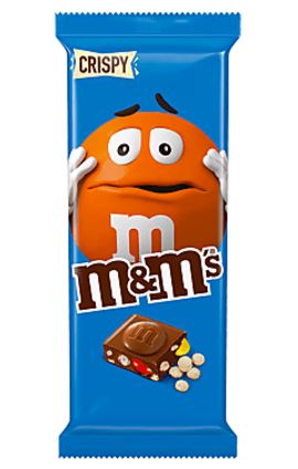 M&M'S - Tablette de chocolat au lait Crispy - 165g 