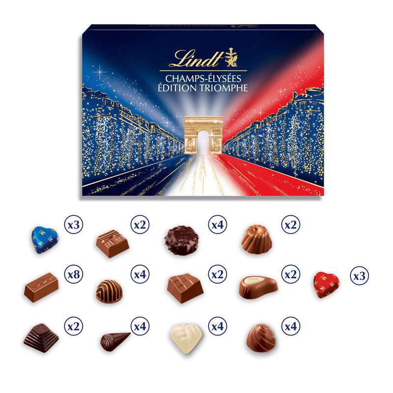 Lindt CHAMPS-ÉLYSÉES Édition Triomphe 460g