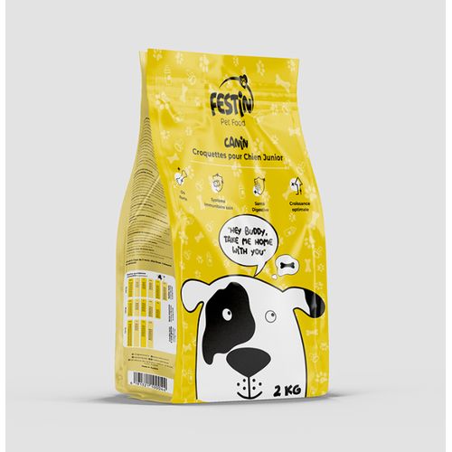 FESTIN Croquette Chien Junior - 2KG - Au Poisson