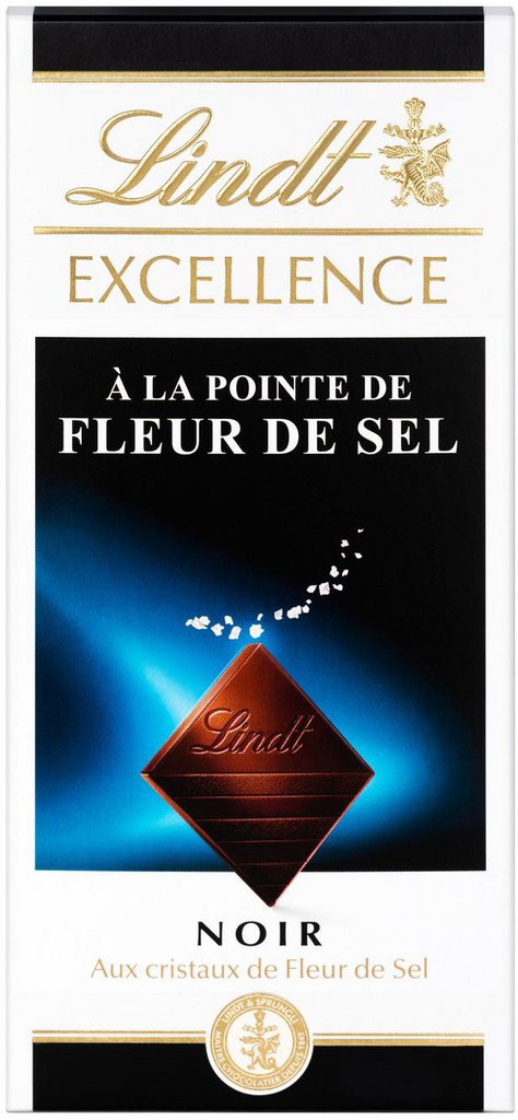 Lindt Excellence à la pointe de fleur de sel 100gr