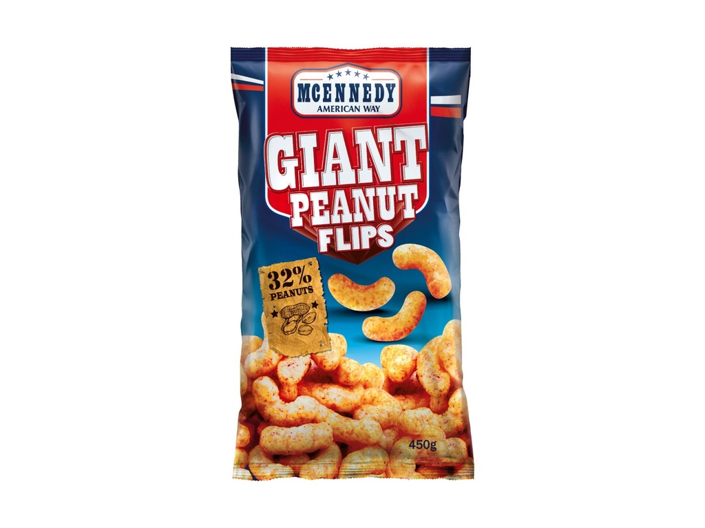 MCENNEDY American Chips Giant Peanut Flips 450 gr