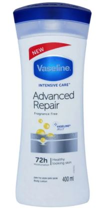 Vaseline Intensive Care Advanced Repair | 400 ml 72H une peau d'apparence saine 