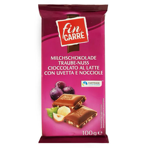 Fin Carre Milk Chocolate with Fruit and Nut 100g