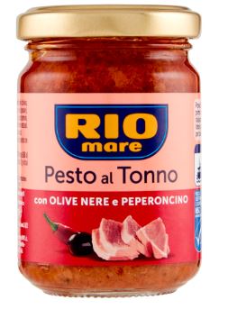 Rio mare Tuna Pesto with Black Olives and Chili 130 g