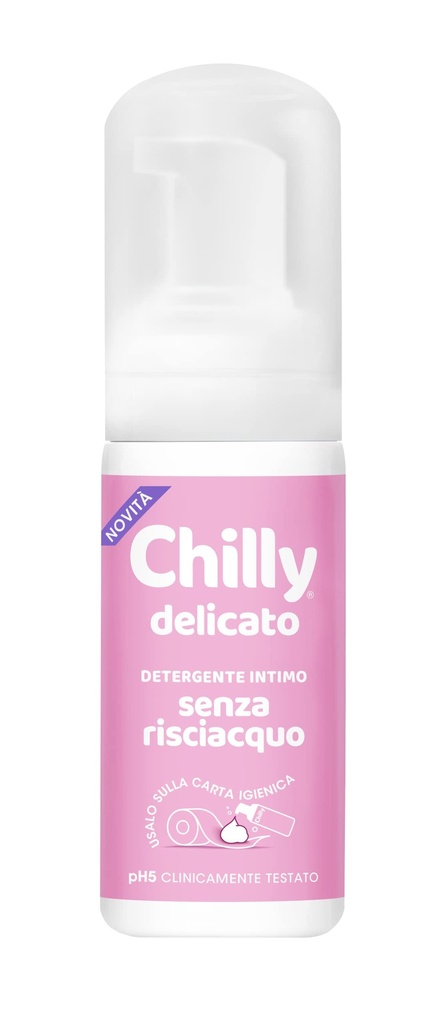 Chilly Nettoyant intime doux et sans rinçage, formule mousse pH5, testée cliniquement - 100 ml