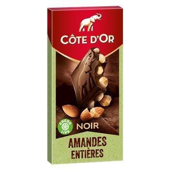 Côte d'Or Chocolat Noir aux Amandes entières 180g