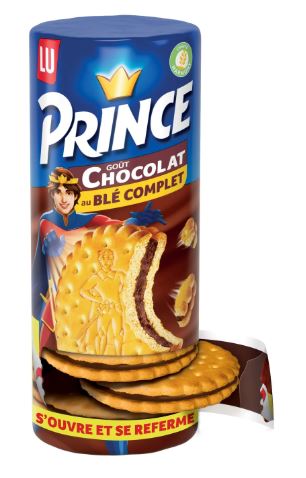 Prince LU Wholewheat Chocolate Filled Cookies 300gr