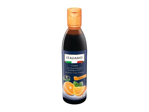 Italiamo Balsamic Glaze with Balsamic Vinegar of Modena orange 250 ml 