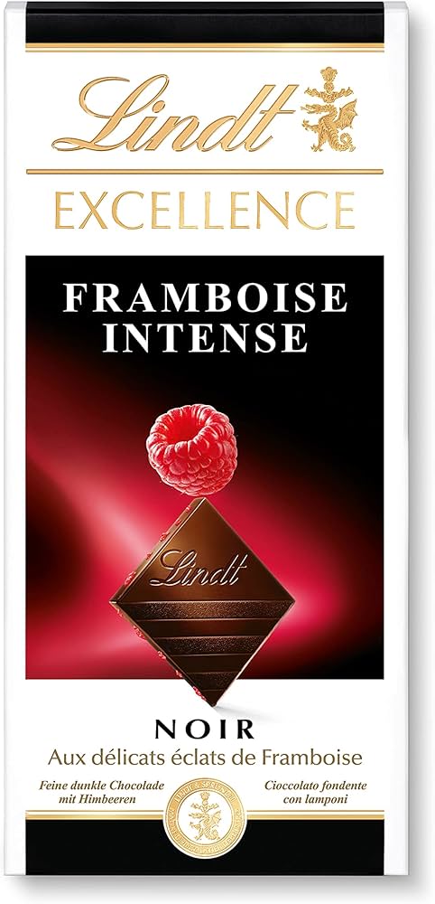 Lindt Excellence Chocolate Raspberry 100gr