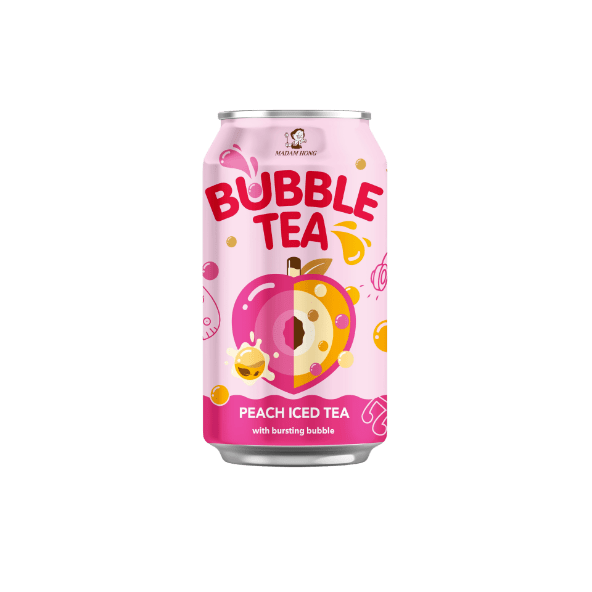 Madam Hong Lady Boba Bubble Tea Peach Iced Tea 320ml 
