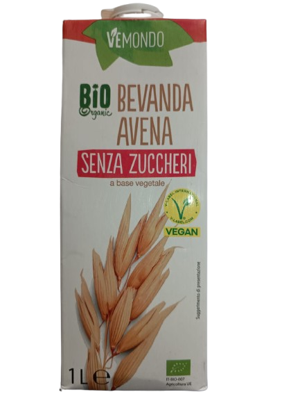 Vemondo Lait d'avoine bio sans sucre100% végétal 1L 