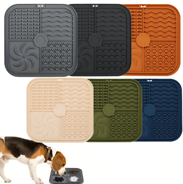 Mini Tapis à lécher Chat / Chien rouge,bleu,vert