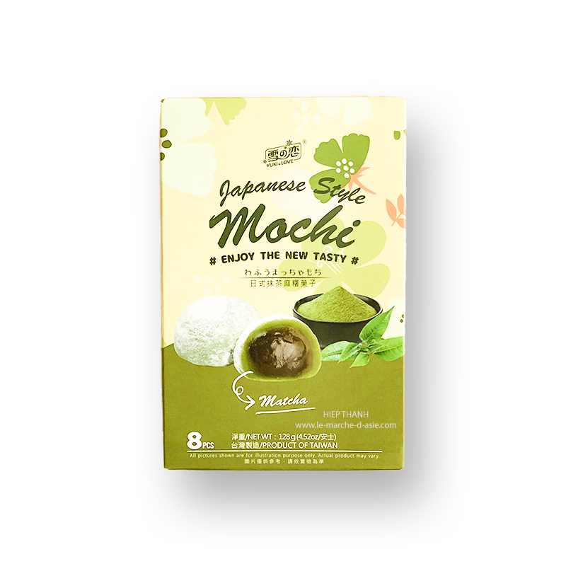 Japanese Style Mochi with matcha flavour 128gr