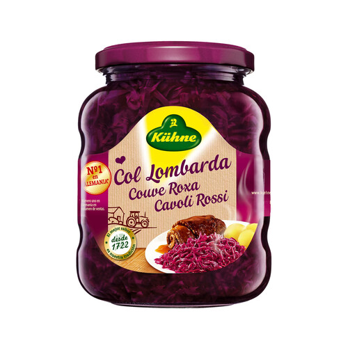 Kühne Red Cabbage – 350 g (chou rouge cuisiné) (gluten free) 