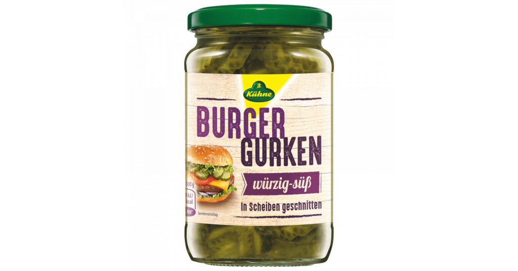 Kühne Burger Gurken (cornichons burger) – 330 g