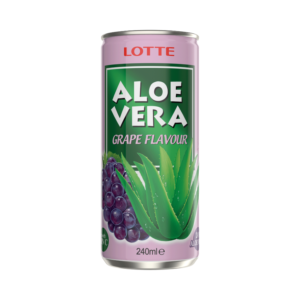LOTTE aloe vera grape 240 ml
