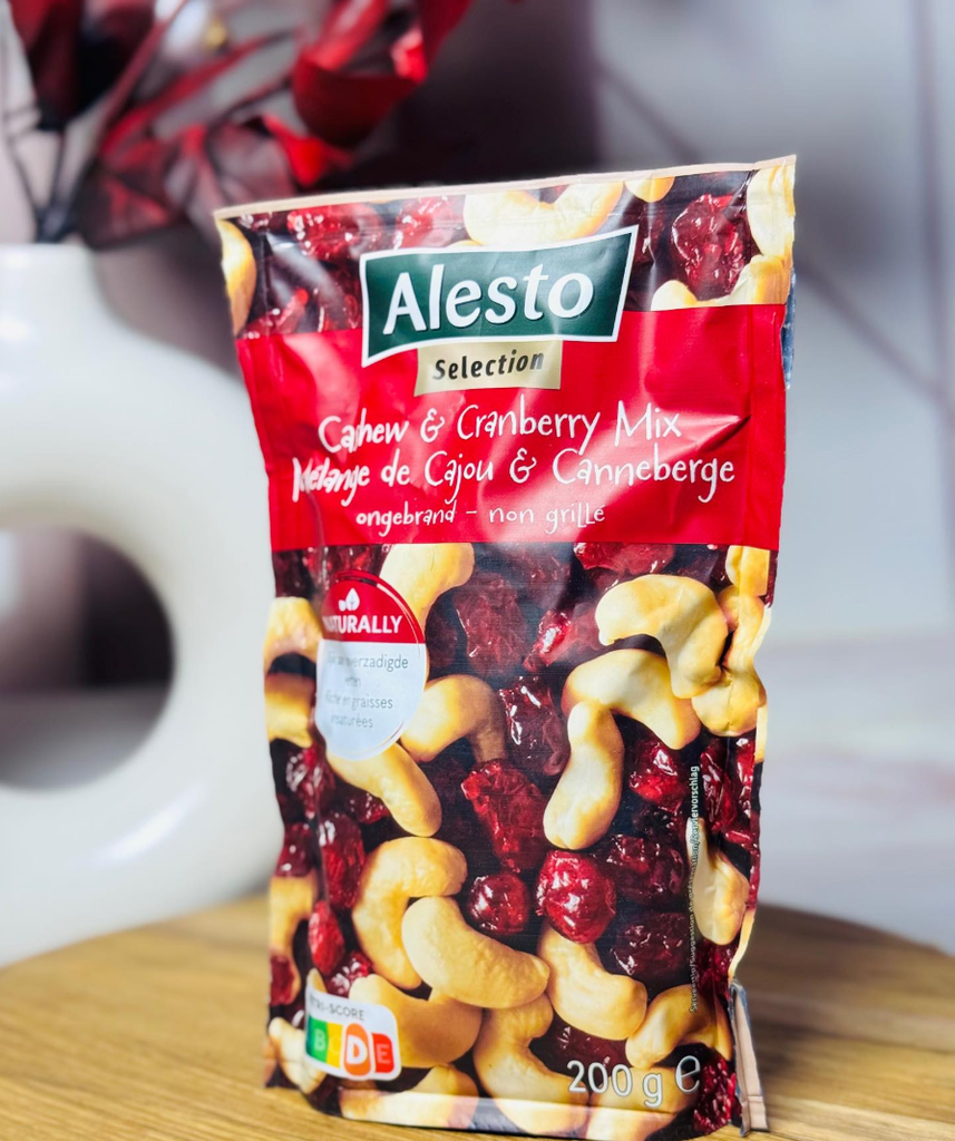 Alesto Cashew-Cranberry Mix, Cashew and Cranberry Mix, 200 g