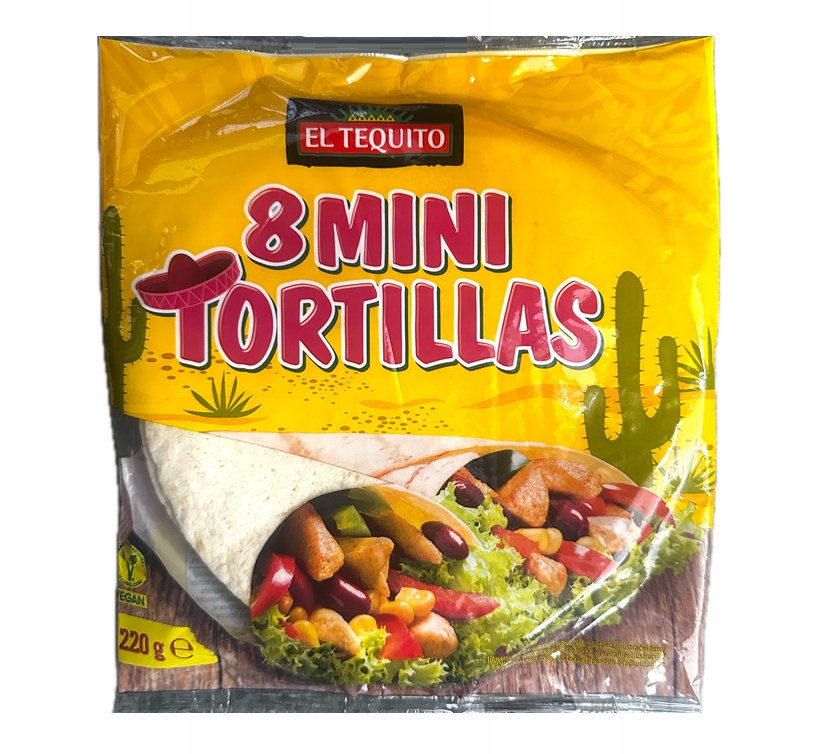 El Tequito 8 Mini Tortillas 220gr