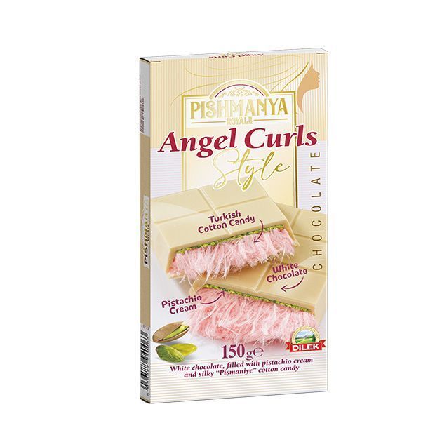 Angel Curls - Cotton Candy - Pistache Cream - White Chocolate 150g