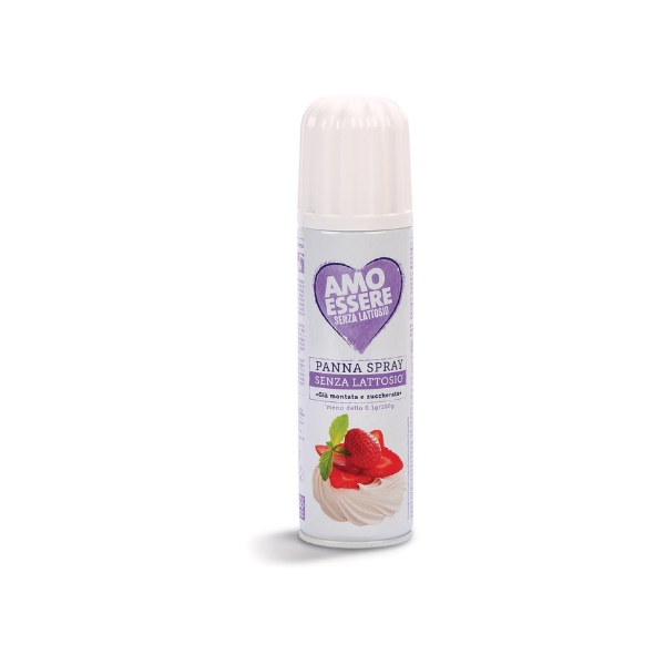 Amo Essere crème fouettée sans lactose en spray, 250 g