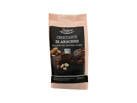 Deluxe - Milk chocolate peanut crunch 150 g 