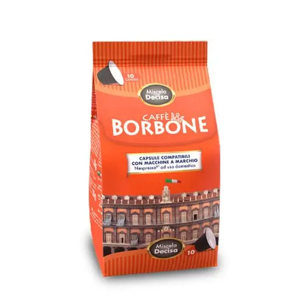 Borbone Miscela Dek Coffee Blend Intensity 8 (10 capsules) Compatible with Nespresso® machines