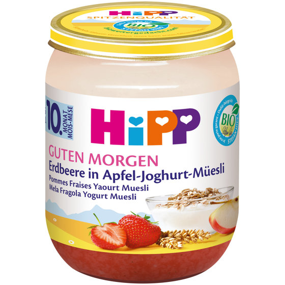 HiPP - Muesli with yogurt, apple and strawberry- From 10 months 160g