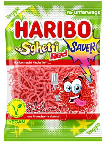 Haribo -  S'ghetti Rouge 85 gr