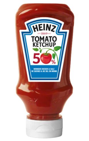 Heinz - Tomato Ketchup 50% Sugar - 220ml