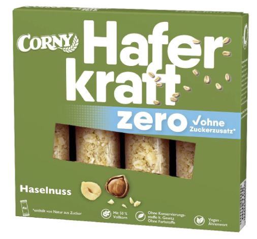 Corny - Avoine Noisettes- sans sucre ajoutés - 4 x 35g 