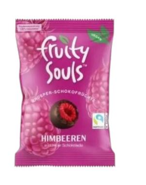 Fruity Souls- Dark Chocolate with Raspberry - 80 g