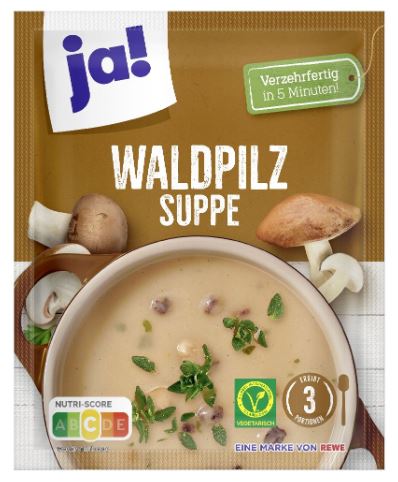 Ja ! - soupe aux champignons forestiers- 70 gr = 750 ml Soup