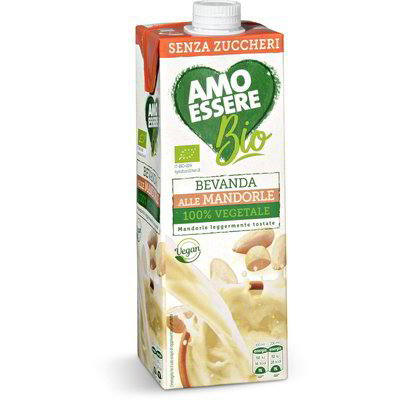 AMO ESSERE BIO Organic Sugar-Free Almond Drink Gluten-Free 1L