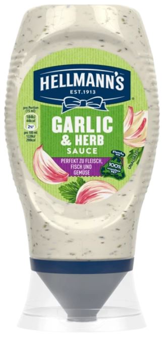 Hellmann's - Garlic & Herb Sauce - 250ml 