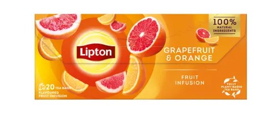 Lipton - Pamplemousse et orange - 20 Teabags 