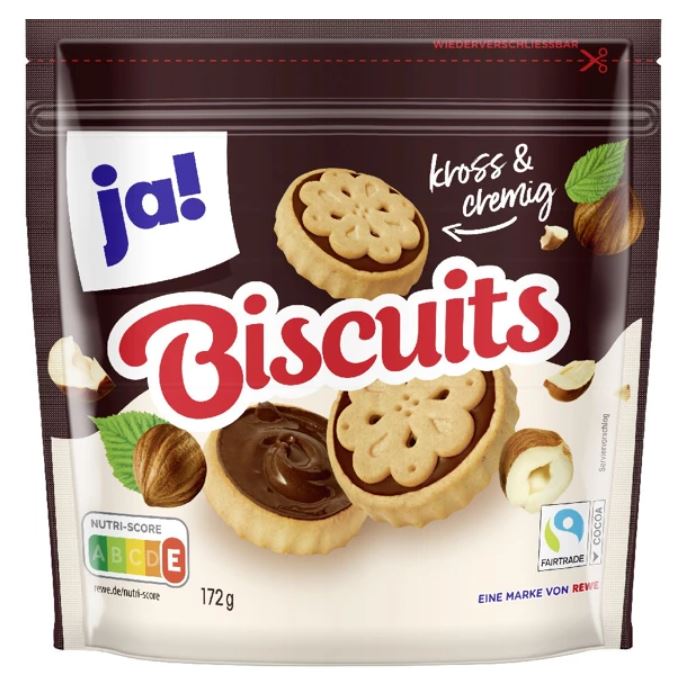 Ja! - Biscuit noisettes chocolat - 172g