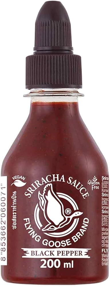 Flying Goose -Sauce Sriracha au Poivre Noir - 200ml