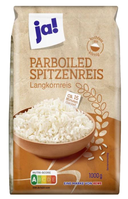 Ja! - Riz à grains longs étuvé - 1000g