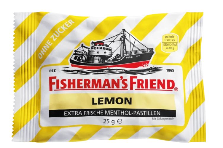Fisherman's Friend -Sugar Free- Extra-strong lemon-flavoured mint sweets 