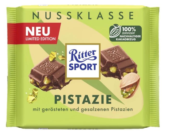Ritter Sport - Pistachio Milk chocolate - 100 g 